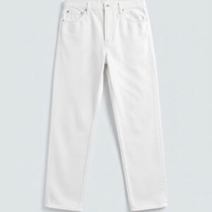 White Momfit Pant