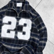 23 Front Printed Oversize- Navy blue Shade 01