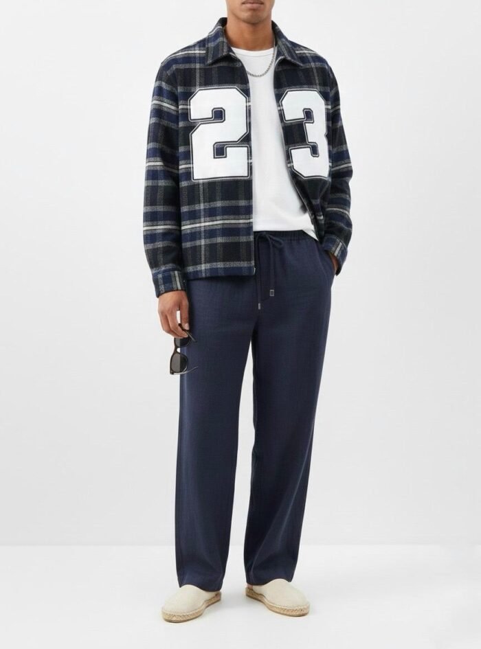 23 Front Printed Oversize- Navy blue Shade 03