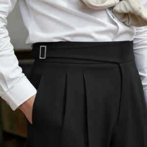 Italian Style Formal gurkha pant - Black