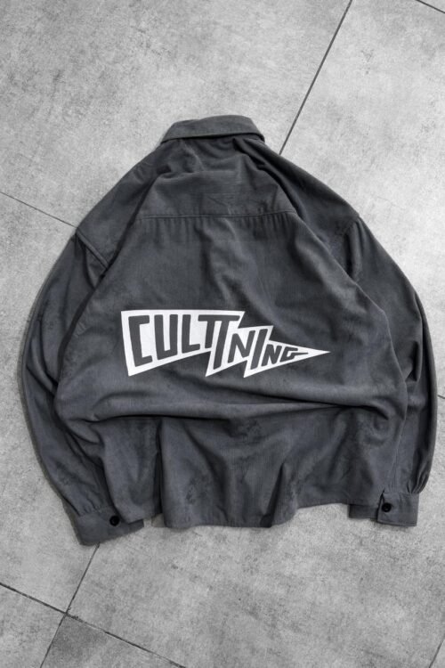 Culttning Back Printed Shirt- Ash