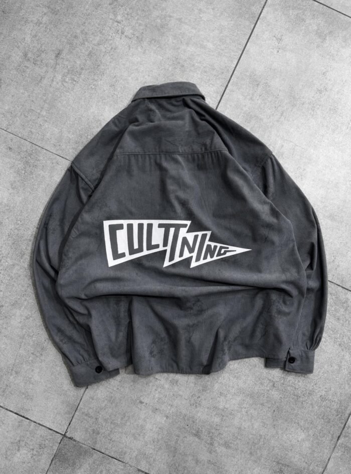 Culttning Back Printed Shirt- Ash 01 Culttning Back Printed Shirt- Ash 01