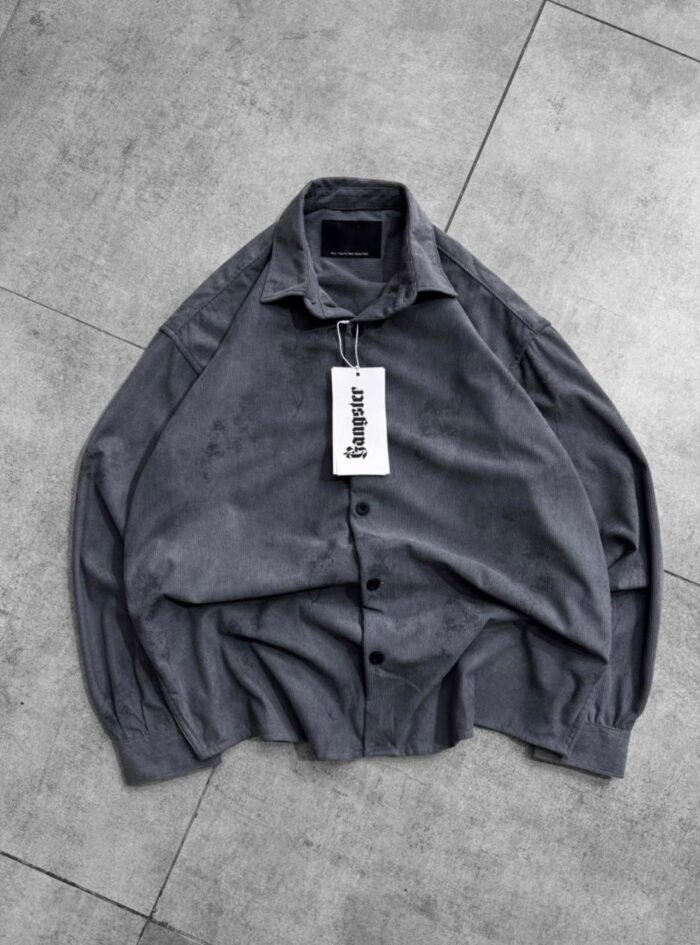 Culttning Back Printed Shirt- Ash Culttning Back Printed Shirt- Ash