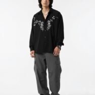 Designer Front Embroidery Dropshoulder Shirt 02