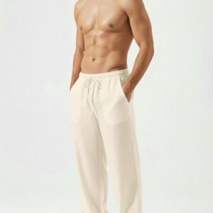 Linen Relax Fit Pant – Cream 01