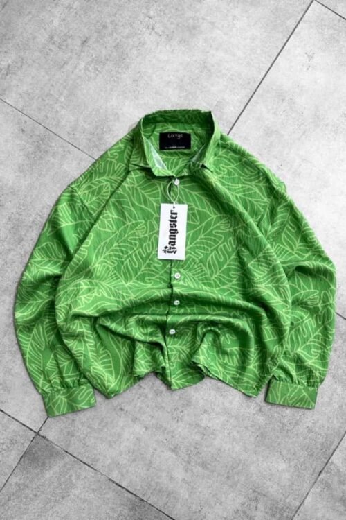 Tropical Oversize Shirt- Green