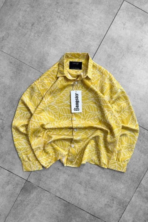 Tropical Oversize Shirt- Yellow