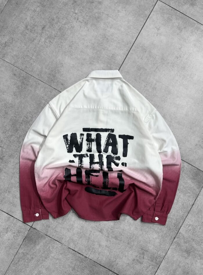 What The Hell Back Printed Shirt - Red 00