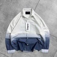 What The Hell Back Printed Shirt - White & Blue 00