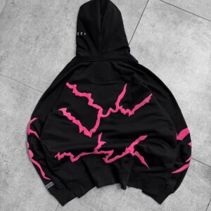 Thunder Oversize Hoodie-Black