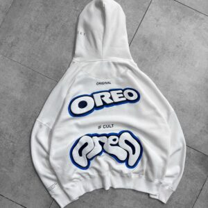 Oreo Oversize Hoodie-White
