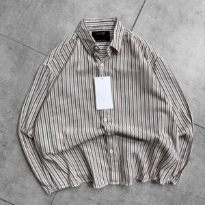 Oldmoney Minimal Check Dropshoulder Shirt- White