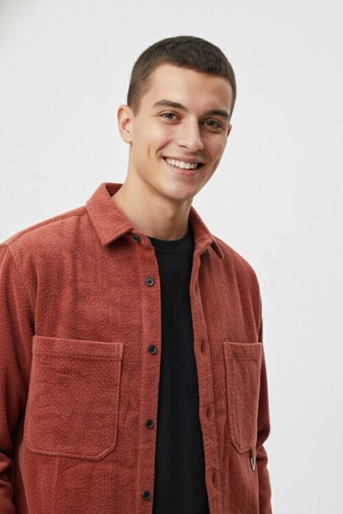 Never Inside Oversize Shirt- Wine Merone