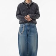 Never Inside Oversize Shirt- Charcoal Black