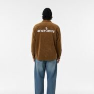 Never Inside Oversize Shirt- Gold Brown 03