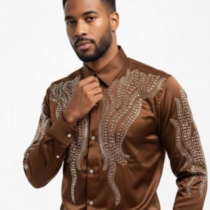 Stone Designer Shirt - Brown