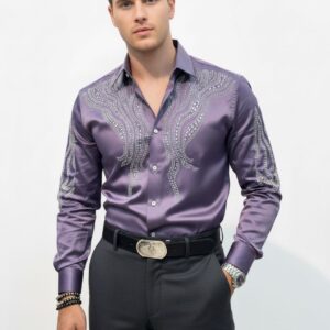 Stone Designer Shirt - Purple