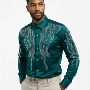 Stone Designer Shirt - Deep Teal