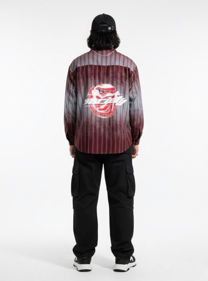 Society back Printed Oversize Shirt 03