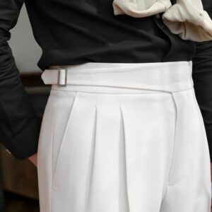 Italian Style Formal gurkha pant - White