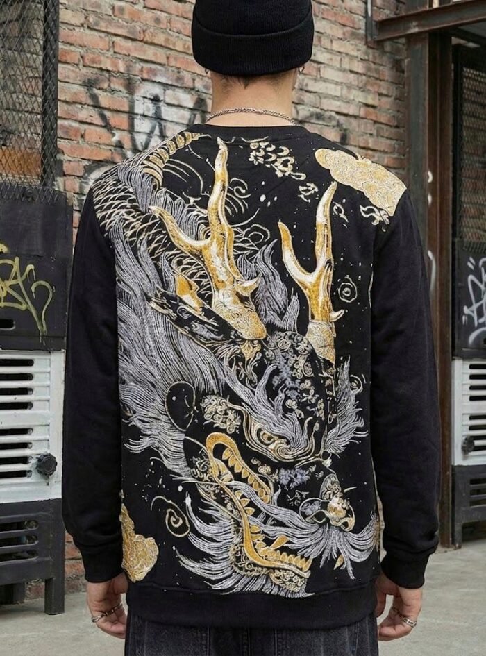 Asian Dragon Black Sweatshirt 02 Asian Dragon Black Sweatshirt