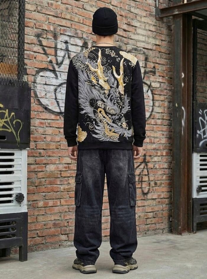 Asian Dragon Black Sweatshirt 03 Asian Dragon Black Sweatshirt