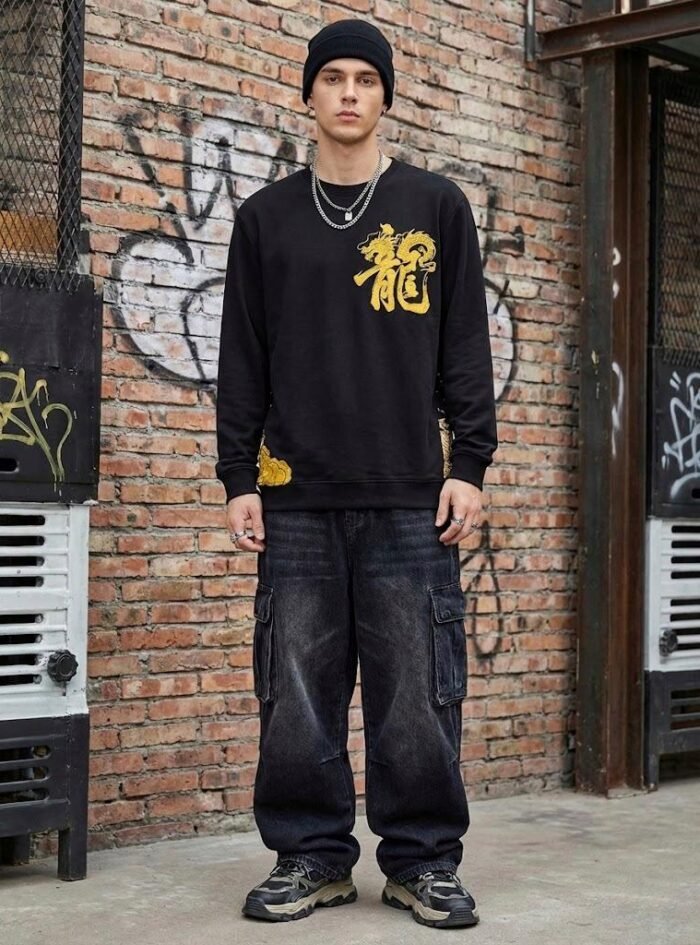 Asian Dragon Black Sweatshirt Asian Dragon Black Sweatshirt