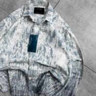 Minival Back Printed Oversiez Shirt - Blue Shade 00