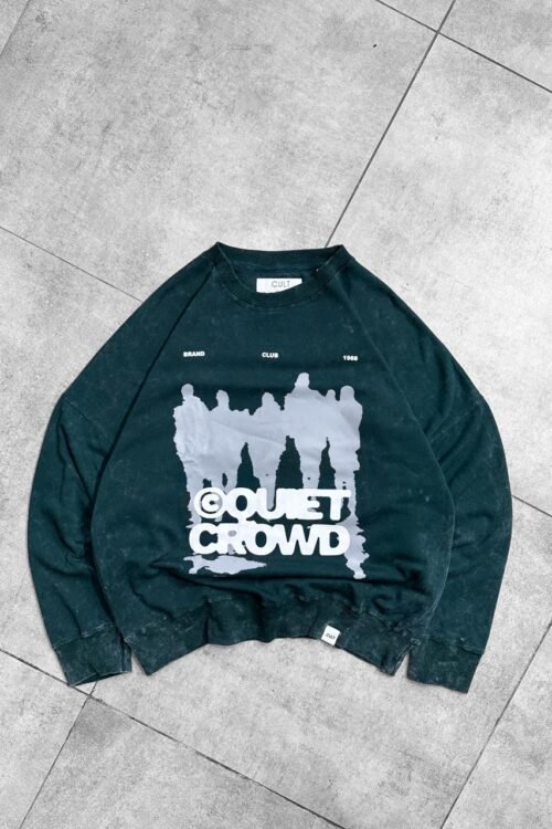 AcidWashed Quiet Crowd Oversize T-shirt