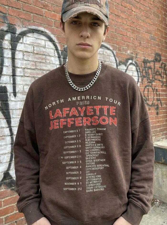 AcidWashed lafayette jefferson Oversize T-shirt