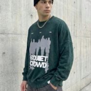 AcidWashed Quiet Crowd Oversize T-shirt