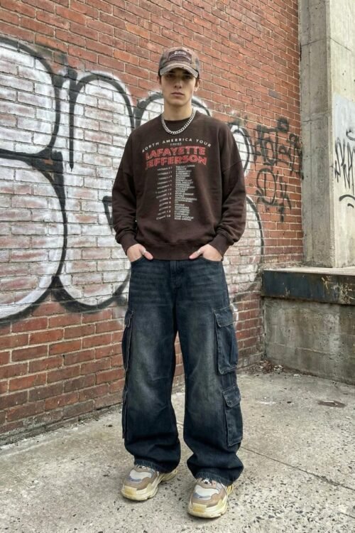 AcidWashed lafayette jefferson Oversize T-shirt