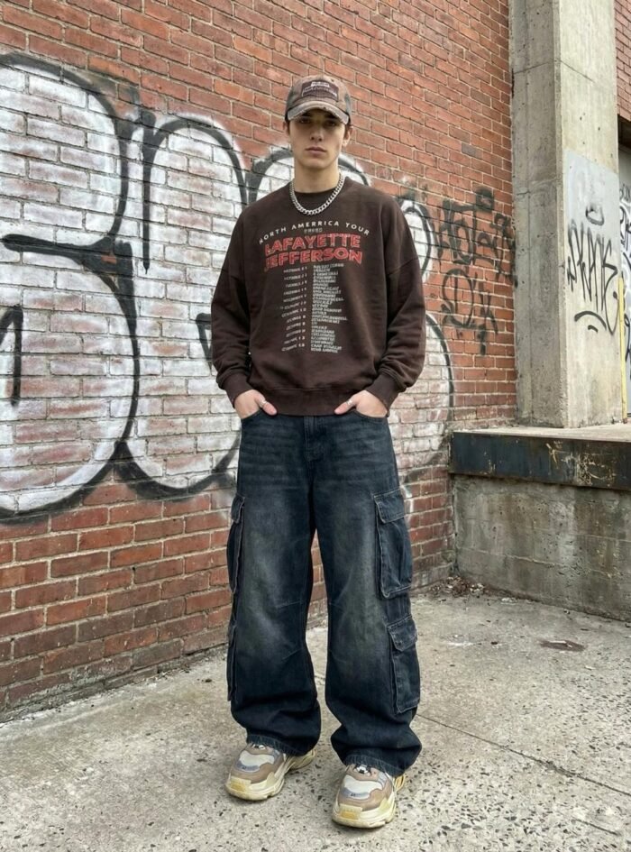 AcidWashed lafayette jefferson Oversize T-shirt