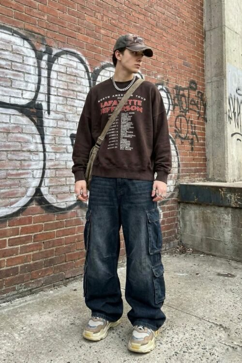 AcidWashed lafayette jefferson Oversize T-shirt