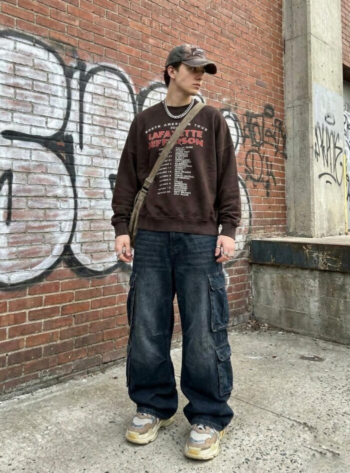 AcidWashed lafayette jefferson Oversize T-shirt