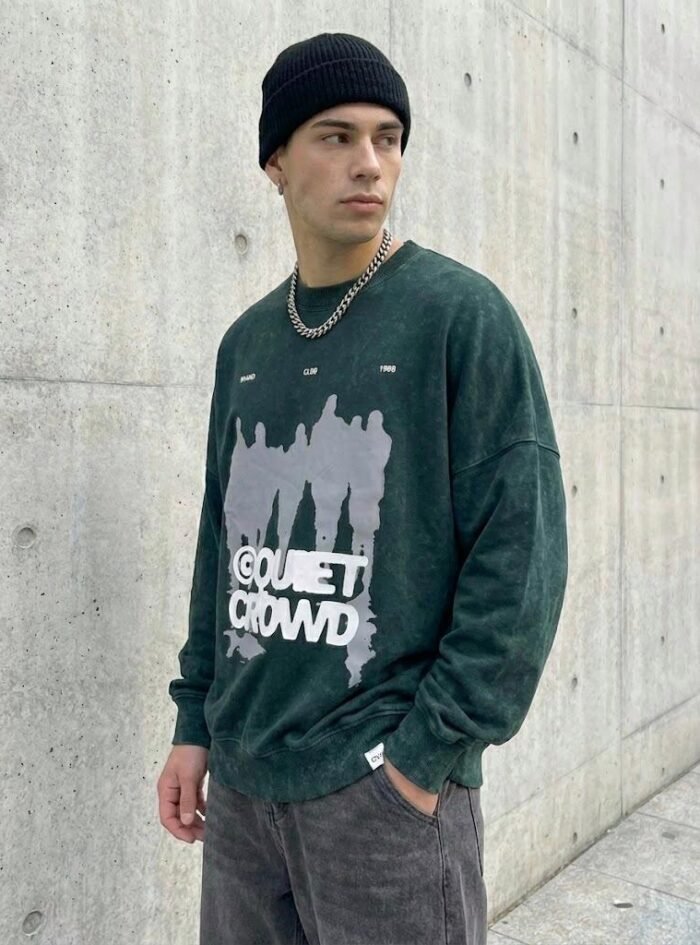 AcidWashed Quiet Crowd Oversize T-shirt AcidWashed Quiet Crowd Oversize T-shirt