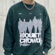 AcidWashed Quiet Crowd Oversize T-shirt