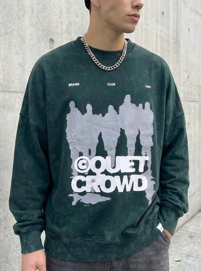 AcidWashed Quiet Crowd Oversize T-shirt AcidWashed Quiet Crowd Oversize T-shirt