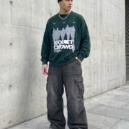 AcidWashed Quiet Crowd Oversize T-shirt