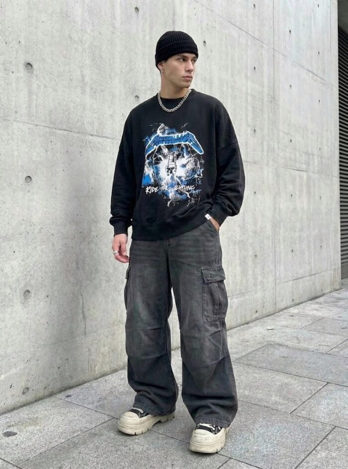 AcidWashed Metallica Oversize T-shirt AcidWashed Metallica Oversize T-shirt