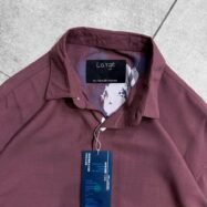 Flower Printed Rayon Shirt -Maroon