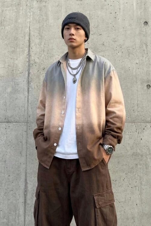 Move4Gaza Back Printed Shirt- Peach