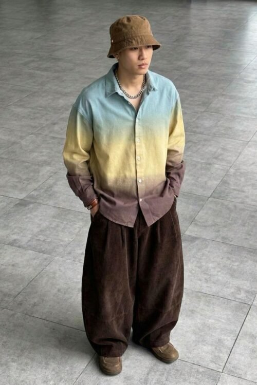 Move4Gaza Back Printed Shirt- Yellow Shade