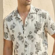Flora Printed Camp Collar Shirt