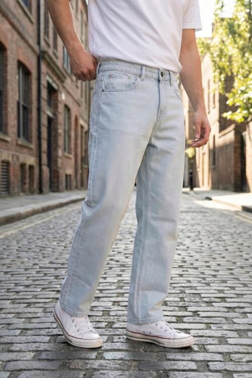 Relax Fit Denim Pant - Blue