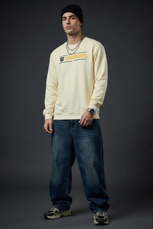 Transformer Back Print Oversize T-shirt