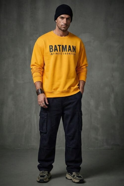 Batman Back Printed Oversize T-shirt