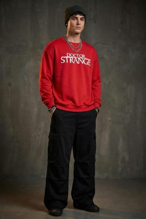 Doctor Strange Back Print Oversize T-shirt