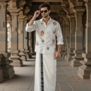 Allover Embroidery Imp Linen Dropshoulder Shirt 3 (2)