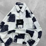 Boxed Drip Drop-Shoulder Shirt-blue 2